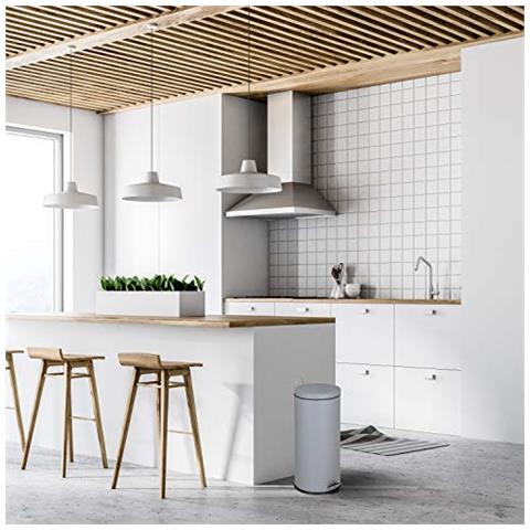 Cucina Sposta Cucina, Acciaio Inox Abs, Grigio, 29xh66cm - Foto 2