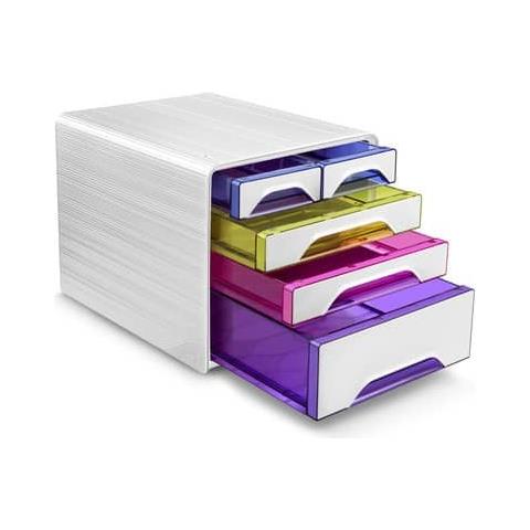 Cassettiera Da Scrivania Smoove 360x288x271 Mm Bianco 5 Cassetti Misti 1072130931 - Foto 1