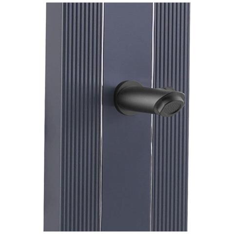 Lea Grigia Doccia A Riscaldamento Solare Curva In Alluminio Con Lavapiedi Grigia - Foto 8