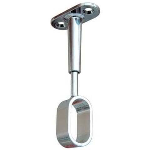 Reggitubo Armadio Ovale Regolabile Centrale Zama Cromato H. mm 68/95 Tubo Mm 30x15 X 12 Pz - Foto 1