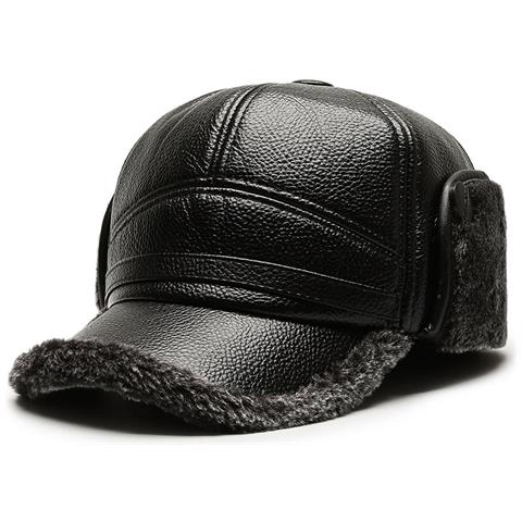 Cappello Invernale Con Paraorecchie A Tesa Grigio - Foto 1