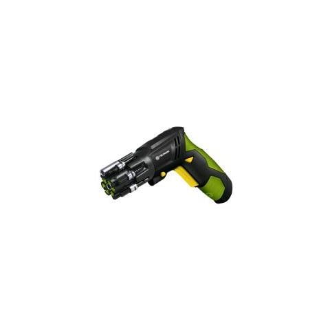Fds 10102-a Avvitatore A Testa Rotante 6 Inserti Intercambiabili Luce Led Impugnatura Snodabile Nero Verde - Foto 1