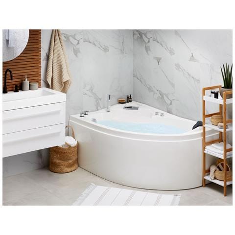 Vasca Idromassaggio Angolare Con Led Neiva Lato Destro 150 X 100 Cm Bianco - Foto 1