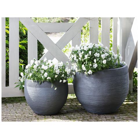 Vaso Pietra Grigio 38 X 38 X 30 Cm Zakros - Foto 1