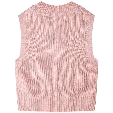 Gilet Da Bambina Lavorato A Maglia Rosa Chiaro 128 - Foto 2