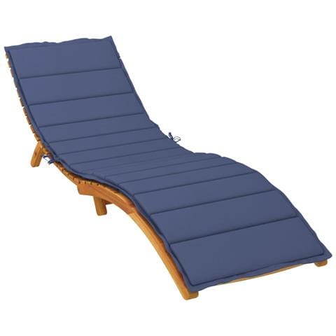 Cuscino Per Lettino Prendisole Blu Marino In Tessuto Oxford - Foto 3