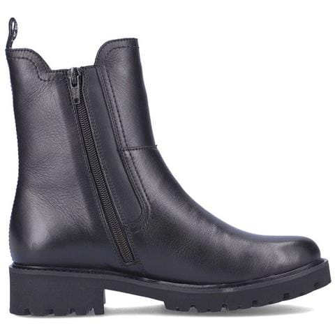 Black Casual Closed Booties Stivaletti Pelle Scarpe Donna Nero Eu 36, D8694-00 - Foto 3