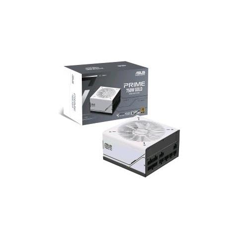 Prime Alimentatore 750w Gold Modulare 80 Plus Gold Atx 3.0 Ventola Con Doppio Cuscinetto A Sfera Pcle Gen 5.0 Bianco - Foto 1