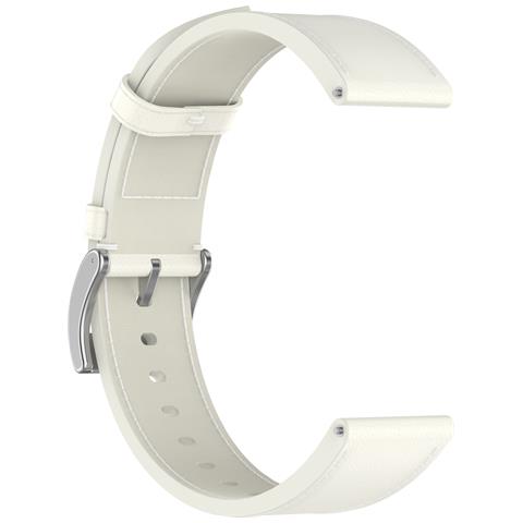 Cinturino Per Orologio In Vera Pelle Per Samsung Watch 4 5 6 7 White - Foto 4