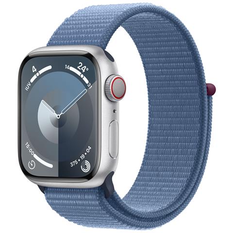 Watch Series 9 41 mm Digitale 352 x 430 Pixel Touch screen 4G Argento Wi-Fi GPS (satellitare) - Foto 1