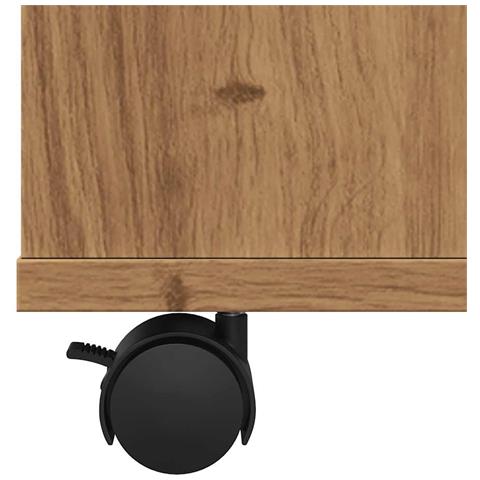 Armadietto Con Ruote Rovere Artigianale 60x35x75 Cm Truciolato - Foto 10