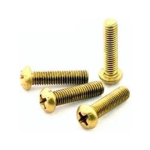 10 Viti Metrica Ottone Testa Cilindrica M4x20mm - Foto 1