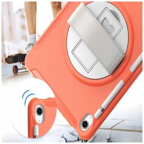 Custodia Rotante Arancione Per Ipad Air 3/pro 10.5"" - Stile E Funzionalità! - Foto 2