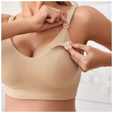 Reggiseno Da Allattamento Confezione Da 4 - Nero, Beige, Rosso Vino, Caffè Xxl - Foto 5