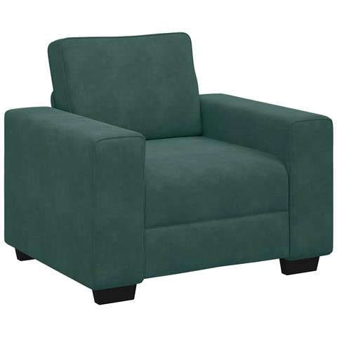 Divano Sedia Verde Scuro 60 cm Velluto - Foto 1