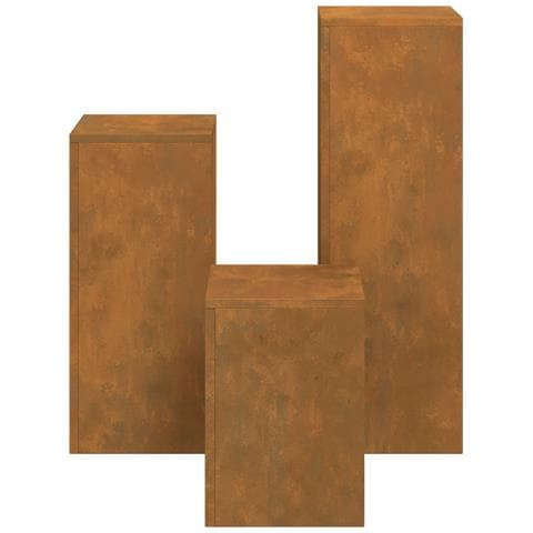 Supporti per Piante da Esterno Pillar 3 pcs Acciaio Resistenti agli Agenti Atmosferici - Foto 9