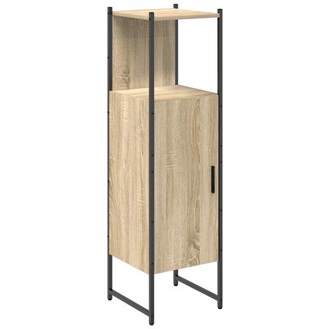 Cabinet Alto per Dispensa Rovere Chiaro Legno ingegnerizzato - Foto 1