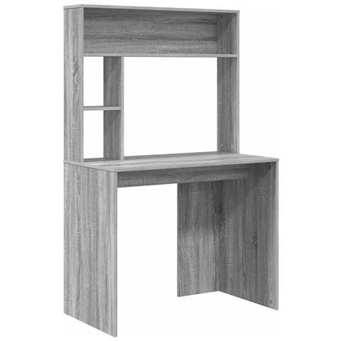 Scrivania Grigio sonoma 91 x 50 x 149 cm Legno multistrato - Foto 1
