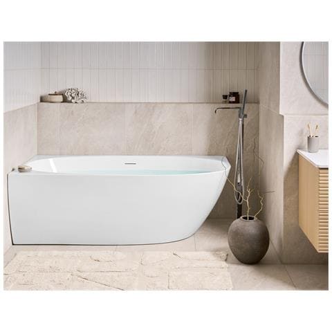 Vasca Da Bagno Angolare Parnaiba Lato Destro 170 X 80 Cm Bianco - Foto 1