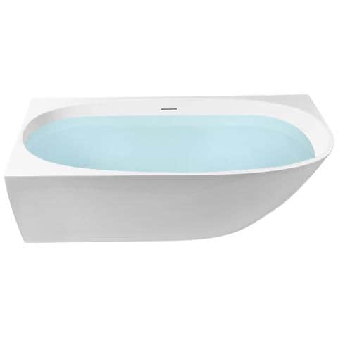 Vasca Da Bagno Angolare Parnaiba Lato Destro 170 X 80 Cm Bianco - Foto 2