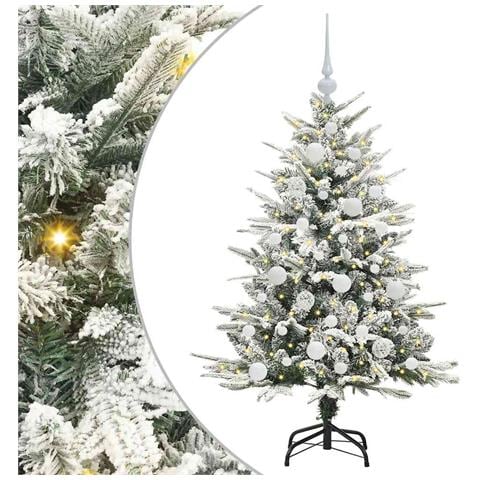Albero di Natale artificiale preilluminato con set di palline - Foto 1