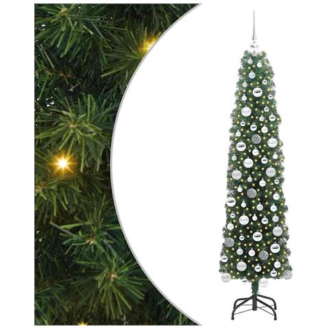 Albero di Natale artificiale con 300 LED Verde 180 cm - Foto 1