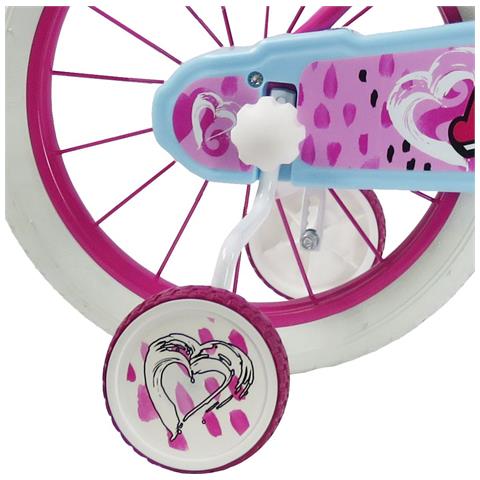 Sch Heart 16'' - Bicicletta Per Bambine (5-7 Anni), Ruote 16'', Telaio Acciaio, Con Accessori - Colore Rosa - Foto 2