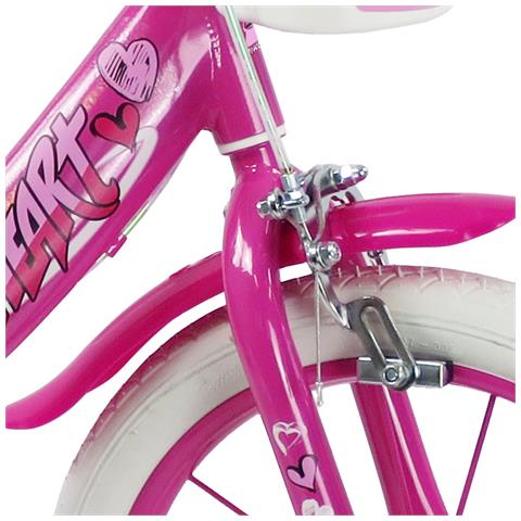 Sch Heart 16'' - Bicicletta Per Bambine (5-7 Anni), Ruote 16'', Telaio Acciaio, Con Accessori - Colore Rosa - Foto 6