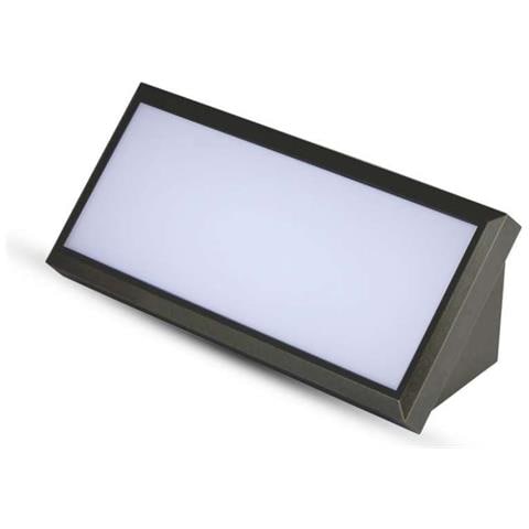 Lampada LED da Muro Angolare 12W Colore Nero 4000K IP65, colore Nero - Foto 1