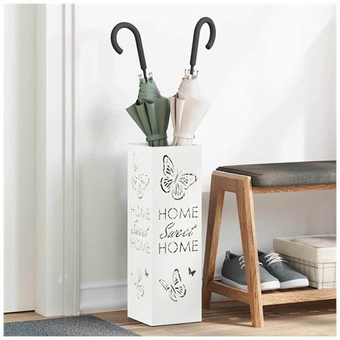 Supporto per Ombrellone Bianco 15.5 x 15.5 x 49 cm Metallo - Foto 2