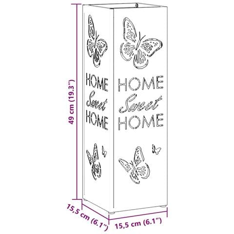 Supporto per Ombrellone Bianco 15.5 x 15.5 x 49 cm Metallo - Foto 9