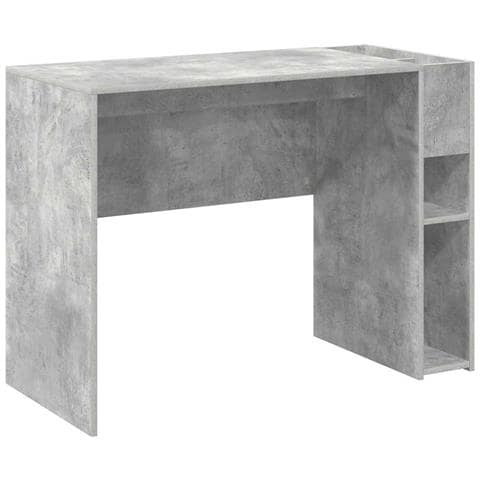 Scrivania Grigio cemento 109 x 50 x 78 cm Legno multistrato - Foto 1