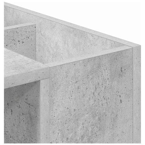 Scrivania Grigio cemento 109 x 50 x 78 cm Legno multistrato - Foto 9