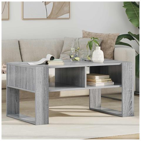 Tavolino da salotto Grigio Sonoma 92 x 53 x 45 cm - Foto 2