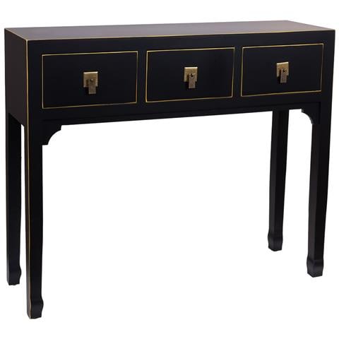 Mobile Da Ingresso In Legno Con 3 Cassetti 95x26x78 - Foto 1