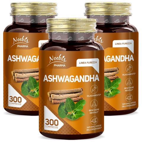 Ashwagandha 300 Compresse - Estratto di Radice - Tono, Energia ed Equilibrio Quotidiano (Confezione tripla) - Foto 1