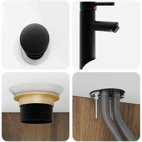 Set di mobili per il bagno 6 pcs Rovere Artigianale - Foto 9