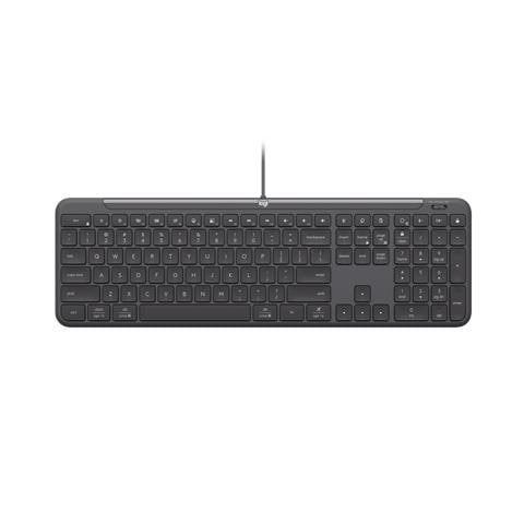 Signature Slim Wired K620 For Business tastiera Universale USB QWERTZ Tedesco Grafite - Foto 1