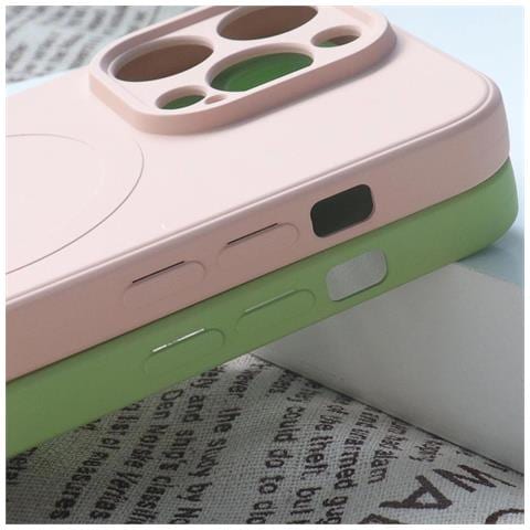 Custodia In Silicone Compatibile Con Magsafe Per Iphone 15 Plus - Rosa - Foto 7
