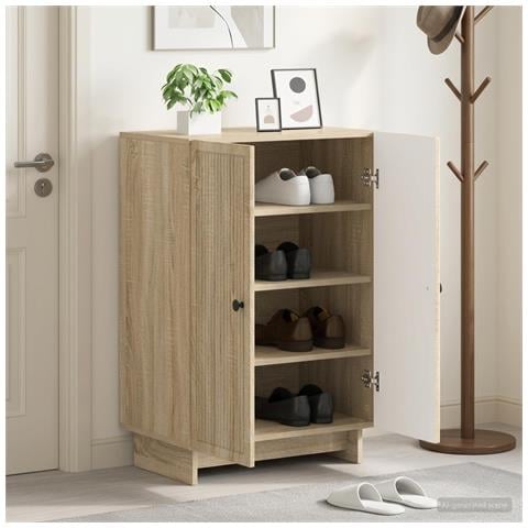 Mobile per scarpe EDE 59,5 x 39,5 x 90 cm Legno ingegnerizzato - Foto 2