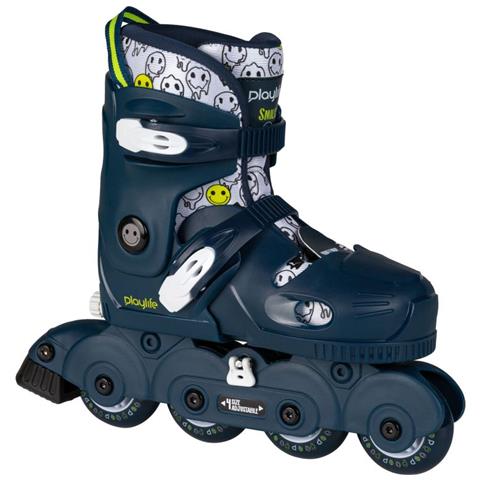 Playlife Pattini in linea regolabili per bambine Smile (rosa, taglie 26-29) - Foto 4