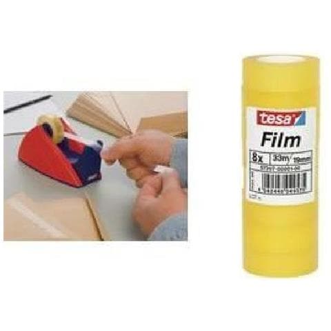 Nastro invisibile film - 19 mm Larghezza x 33 m Lunghezza - Polipropilene Film - Senza solventi, Adesivo, Trasparente - 8 / Pacco - Trasparente - Foto 2