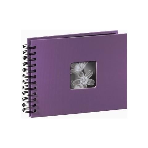 Fine Art spirale viola 24x17 50 pagine nere 94881 - Foto 1