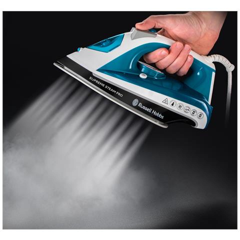 Supreme Steam Pro 2600 W 0,31 L Piastra in Ceramica Blu, Bianco - Foto 2