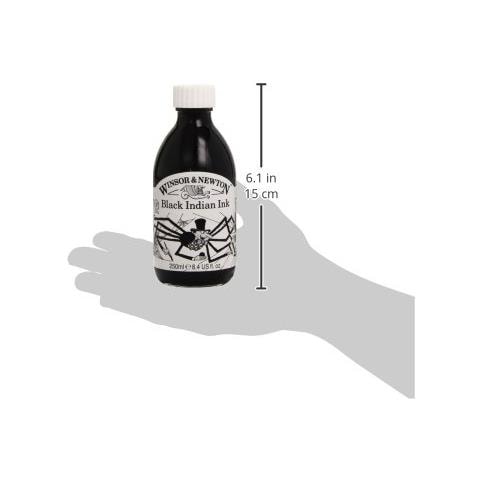 Flacone D'inchiostro Resistente All'acqua, 250 Ml, Colore: Nero Indiano - Foto 2
