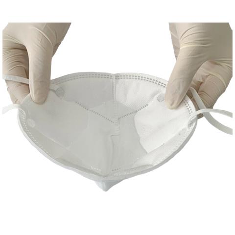 Set di 5 Mascherine Respiratorie Ffp2 Protettive Con Elastico Auricolare Anti Smog e Particelle - Foto 3