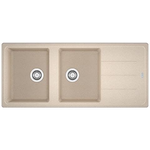 Lavello BFG621OA 2 Vasche Gocciolatoio Reversibile Dimensioni 116 x 50 cm Colore Avena Serie Boston - Foto 4