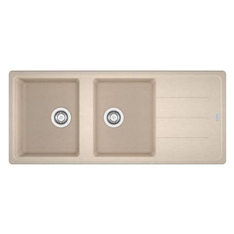 Lavello BFG621OA 2 Vasche Gocciolatoio Reversibile Dimensioni 116 x 50 cm Colore Avena Serie Boston - Foto 1