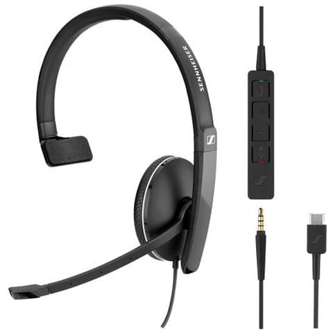 SC 135 USB-C Monofonico Padiglione auricolare Nero - Foto 1