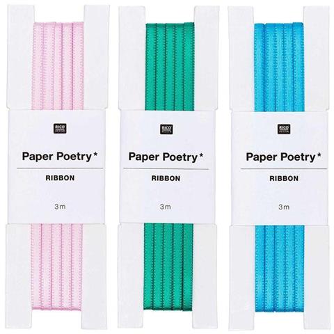 3 Nastri Di Raso 3 M - Verde-blu-rosa - Foto 1